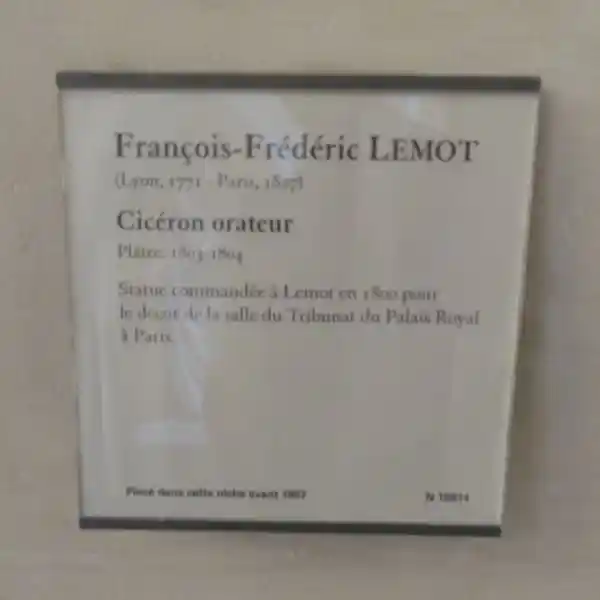 Statue of Francois-Frederic Lemot